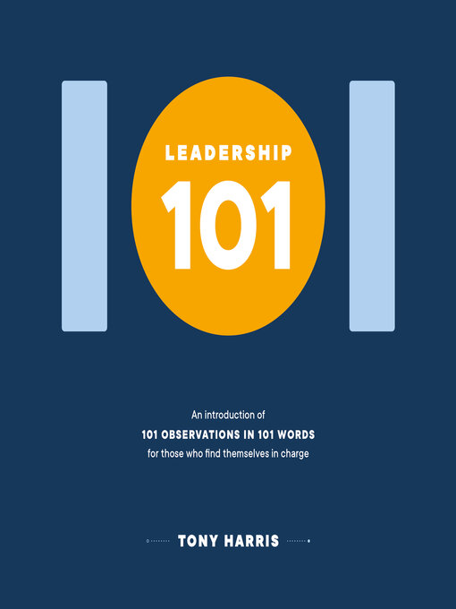 Title details for Leadership 101 by Tony Harris - Available